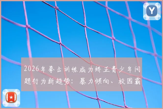 2026年拳击训练成为矫正青少年问题行为新趋势：暴力倾向、校园霸凌与家庭教育的运动疗法指南